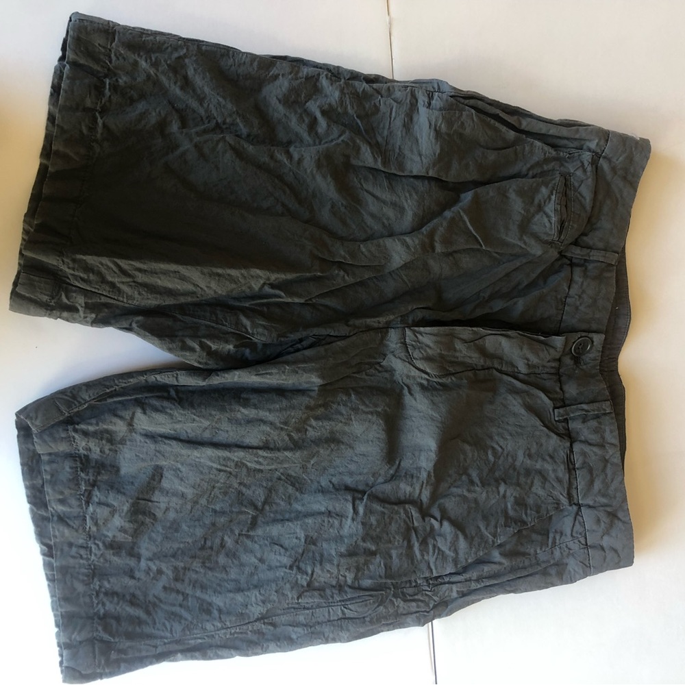 Men’s James Perse linen button down blue trouser shorts size 32